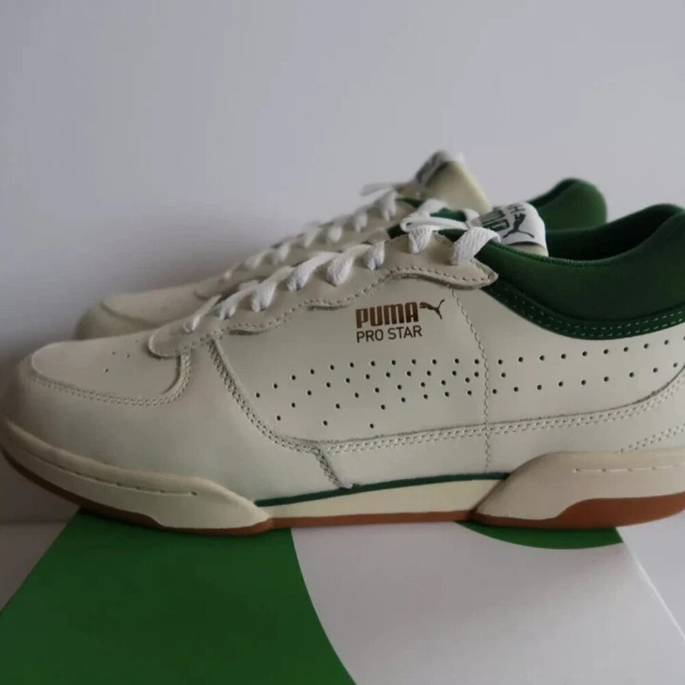 🔥PUMA x Noah Prostar White Green – Size 9.5 Men – Retro Court Sneaker – Clean🔥